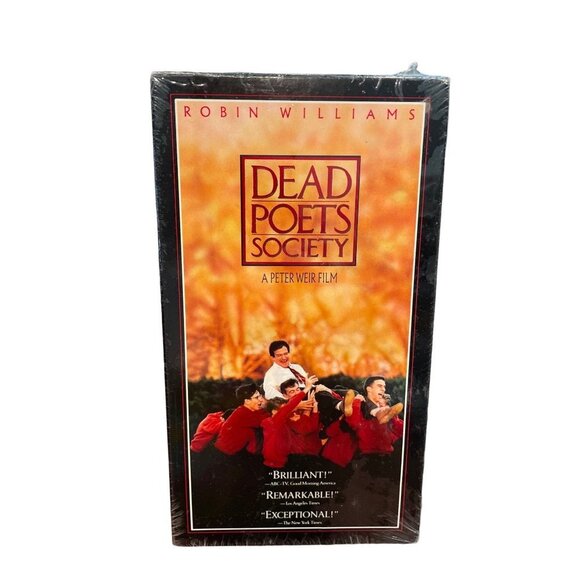 Dead Poets Society Factory Sealed Unopened VHS Robin Williams Ethan Hawke - Picture 1 of 2